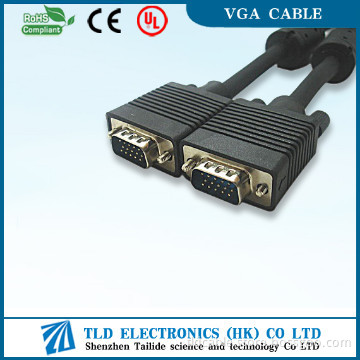 Black Head 15Pin Cable VGA Cable